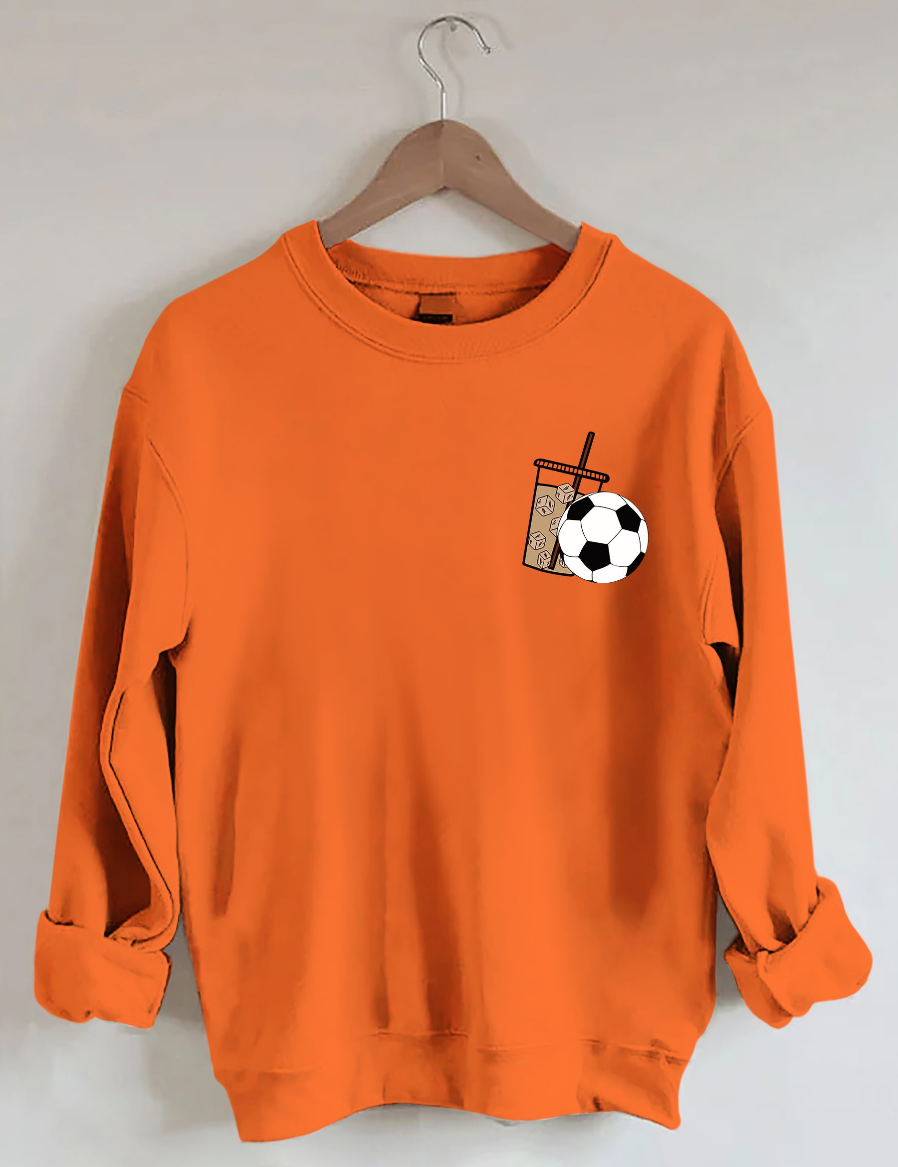 Weekends Iced Coffee Fußball-Sweatshirt