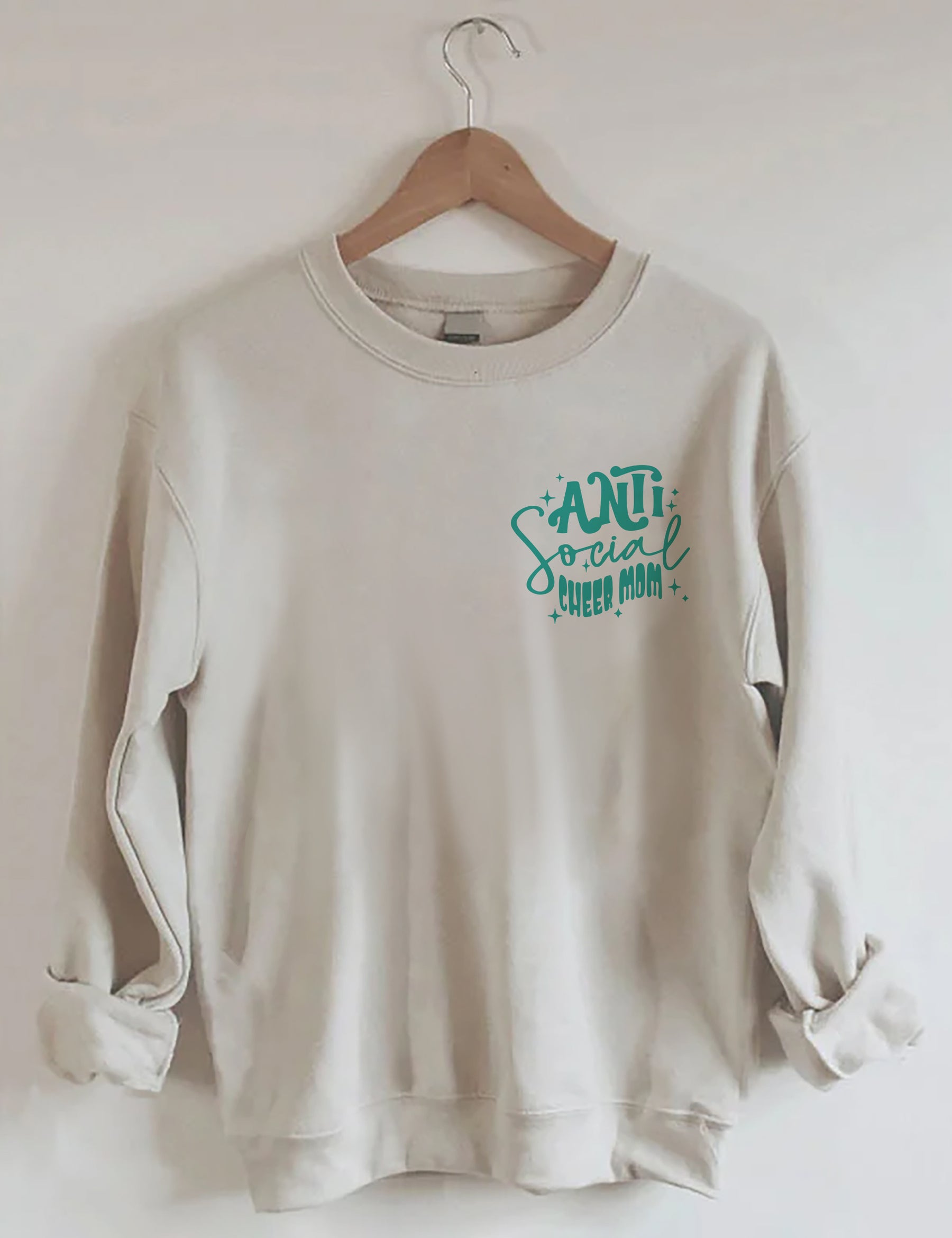 Sweat-shirt antisocial Cheer Moms Club