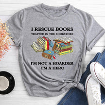 T-shirt Je sauve des livres piégés dans la librairie