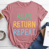 T-shirt Lire Retour Répéter