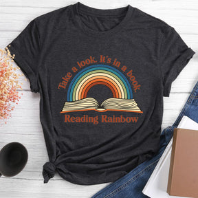 T-shirt Col Rond Reading Rainbow