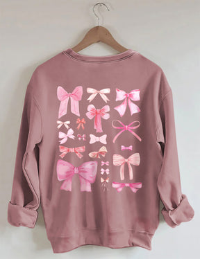 Pink Bow Cute Sweatshirt