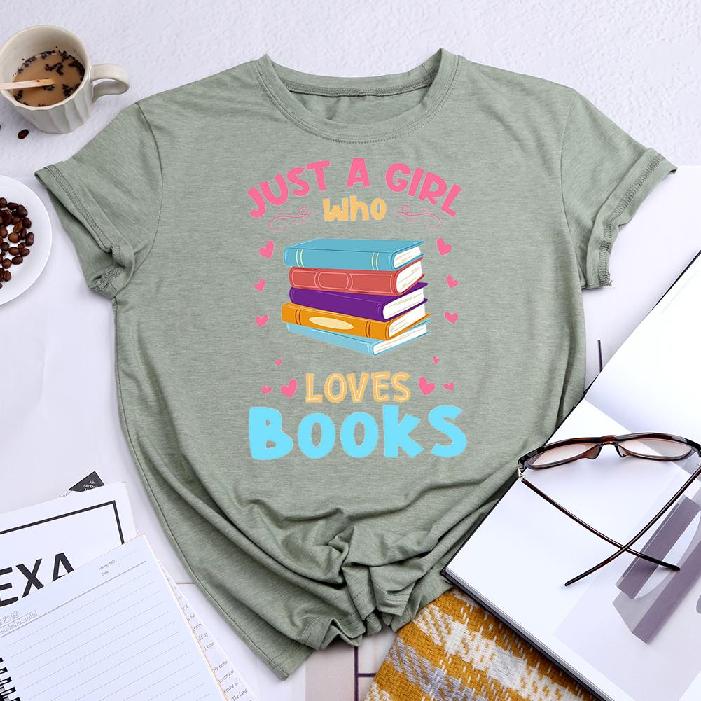 T-shirt Juste une fille qui aime les livres