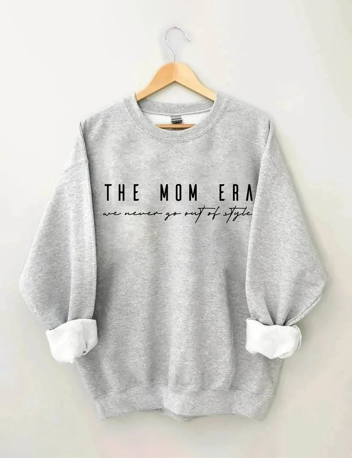 Das Mom-Ära-Sweatshirt kommt nie aus der Mode