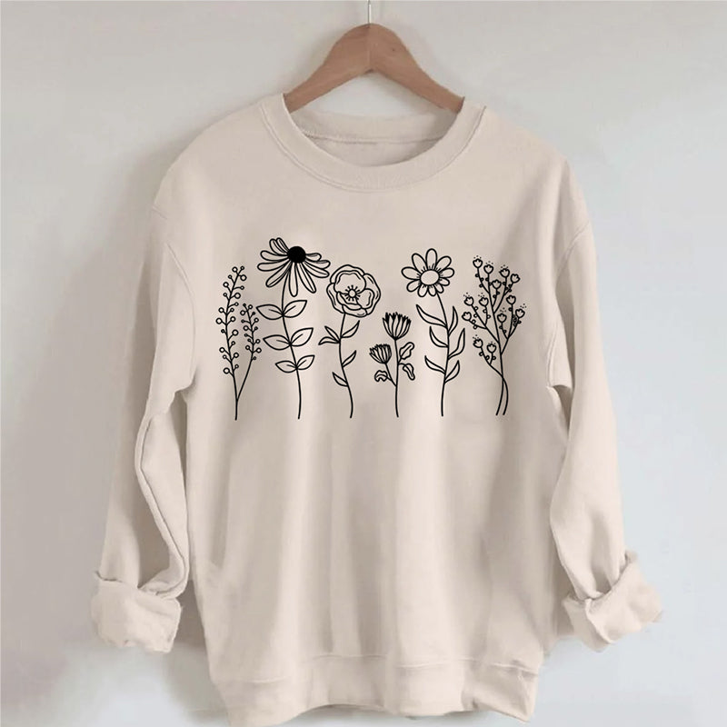 Wildflowers Botanical Sweatshirt