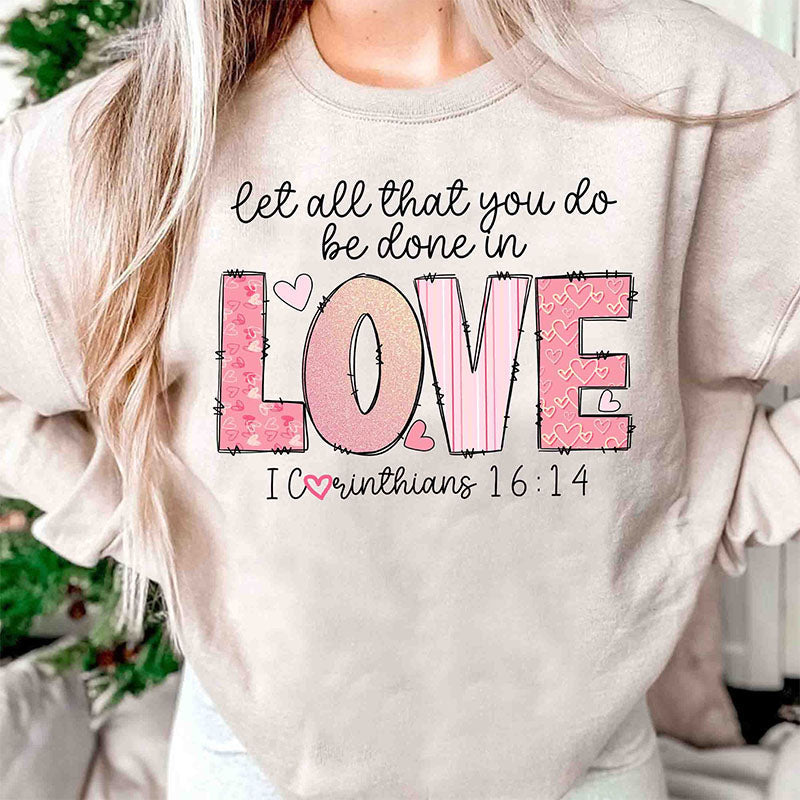 Love Letter Print Sweatshirt
