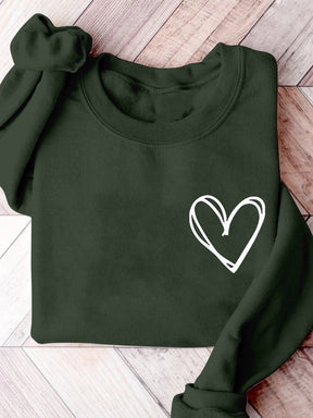 Sweatshirt mit Aufdruck „Valentine Heart“ zum Valentinstag