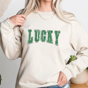 St. Patrick's Day Sweatshirt mit Rundhalsausschnitt