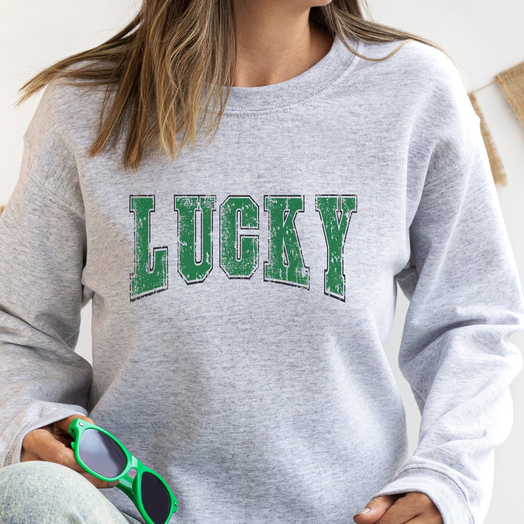 St. Patrick's Day Sweatshirt mit Rundhalsausschnitt