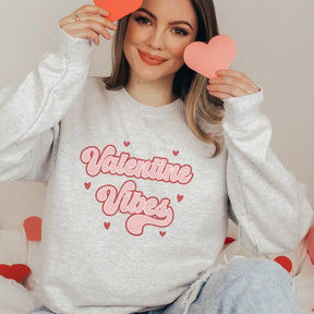 Valentine Vibes Valentines Graphic Sweatshirt